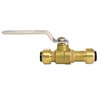 Tectite By Apollo 1/2 in. Brass Push-to-Connect Slip Ball Valve FSBBV12SL